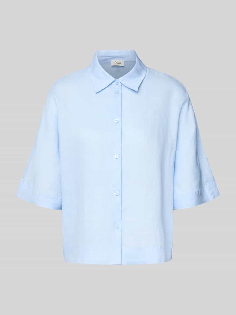 s.Oliver RED LABEL Regular fit blouse van puur linnen