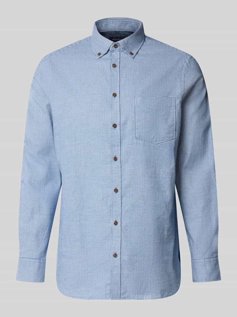 Christian Berg Men Regular Fit vrijetijdsoverhemd met button-downkraag