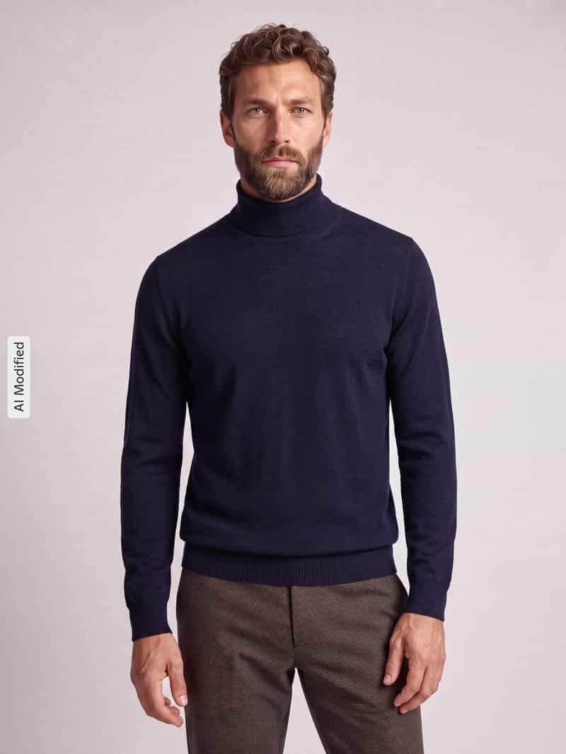 Jake*s Studio Men Regular fit coltrui van zuivere wol model 'MIKO'