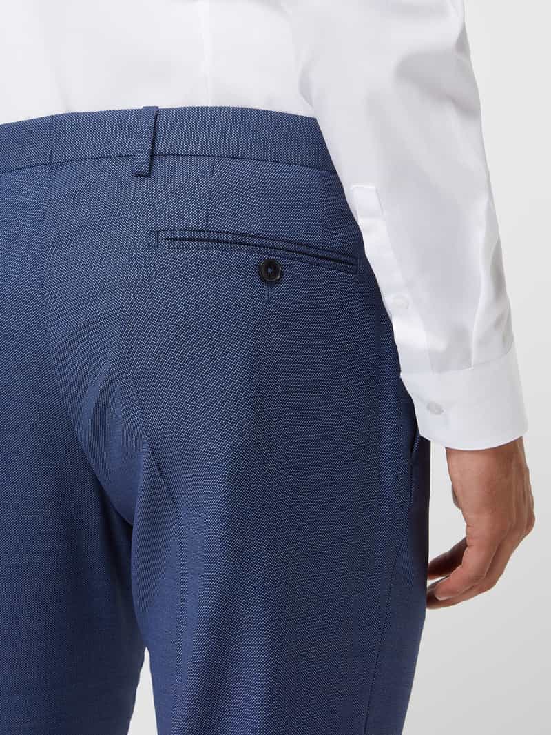 BALDESSARINI Slim fit pantalon van scheerwol model 'Massa'