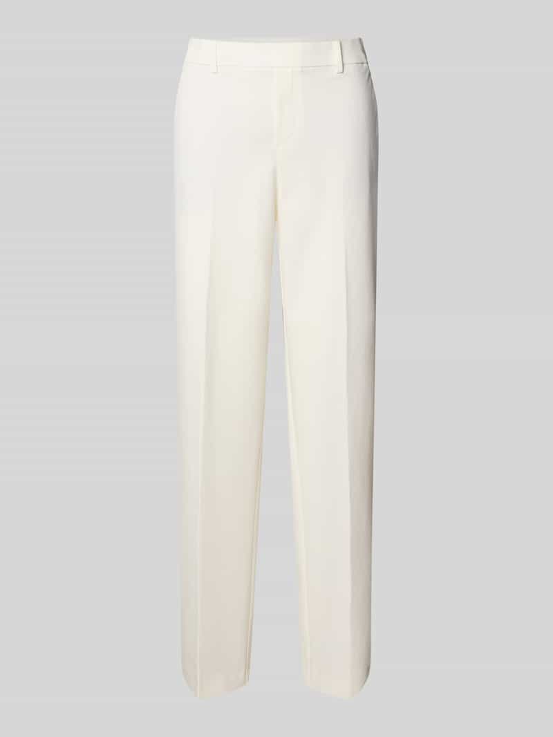 STEHMANN Straight leg stoffen broek met steekzakken model 'Fenja'