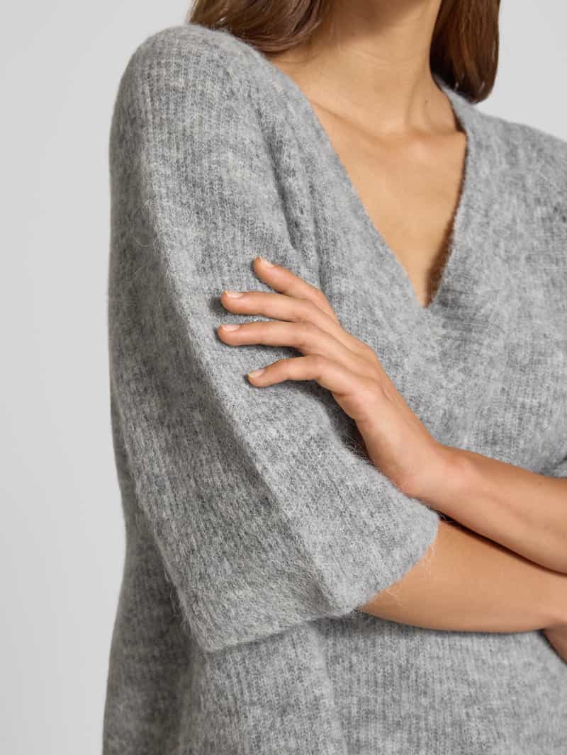 MOS MOSH Gebreide pullover met wijde mouwen model 'TACI'