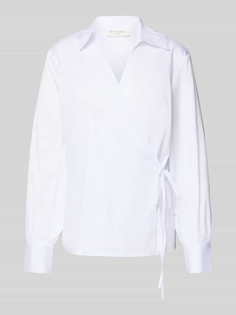 Christian Berg Woman Blouse in wikkellook met V-hals