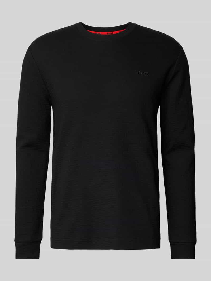 HUGO Shirt met lange mouwen en ronde hals model 'Austin'
