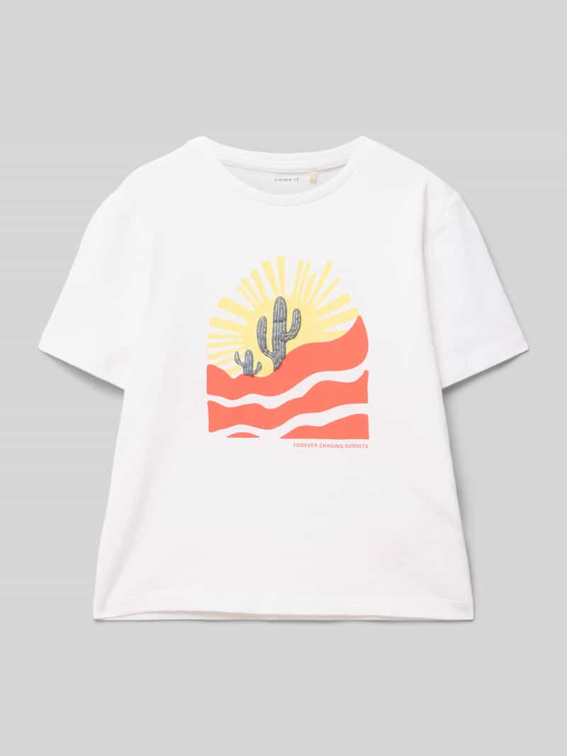 name it T-shirt met motiefprint model 'HALDUR'