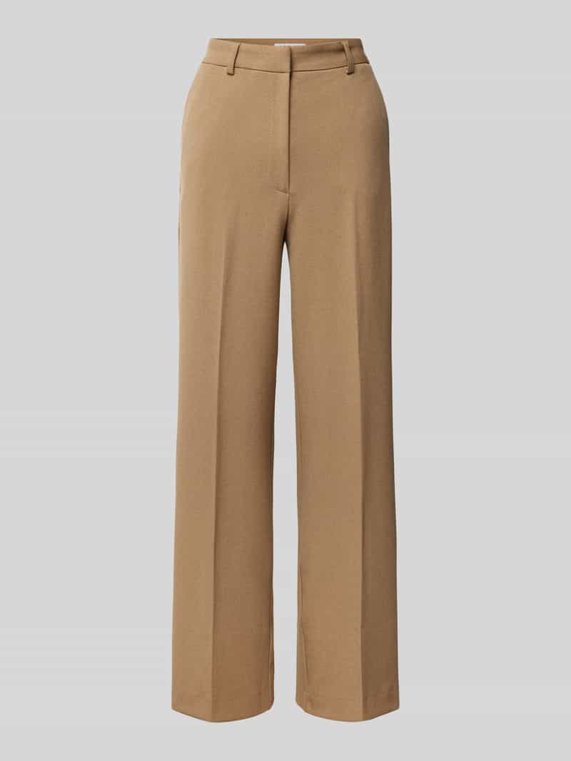Straight leg stoffen broek met steekzakken, model 'Lavea'