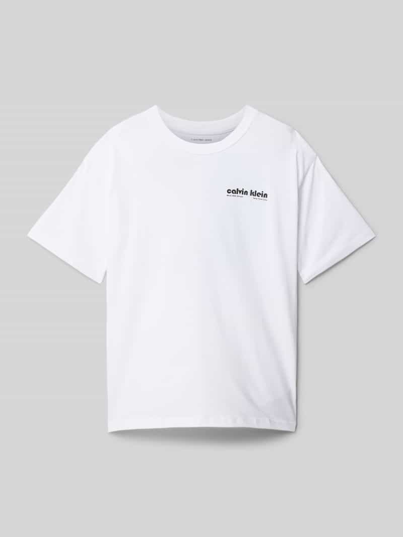 Calvin Klein Jeans Relaxed fit T-shirt met ronde hals model 'GEO'