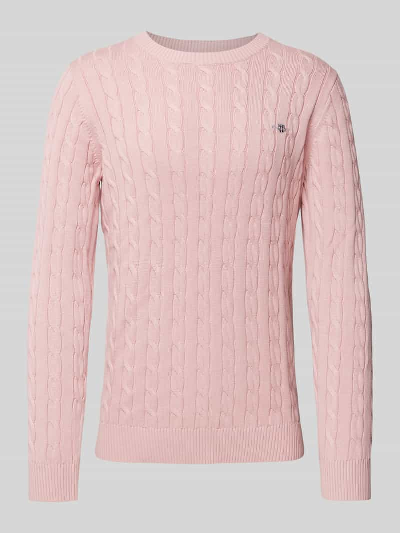 Gant Gebreide pullover met ronde hals