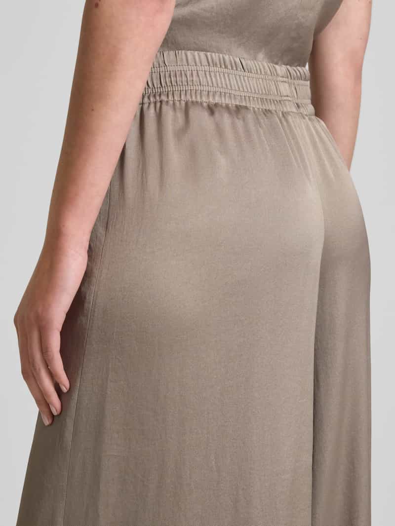 drykorn Broek met wijde pijpen en elastische band model 'CEILING'