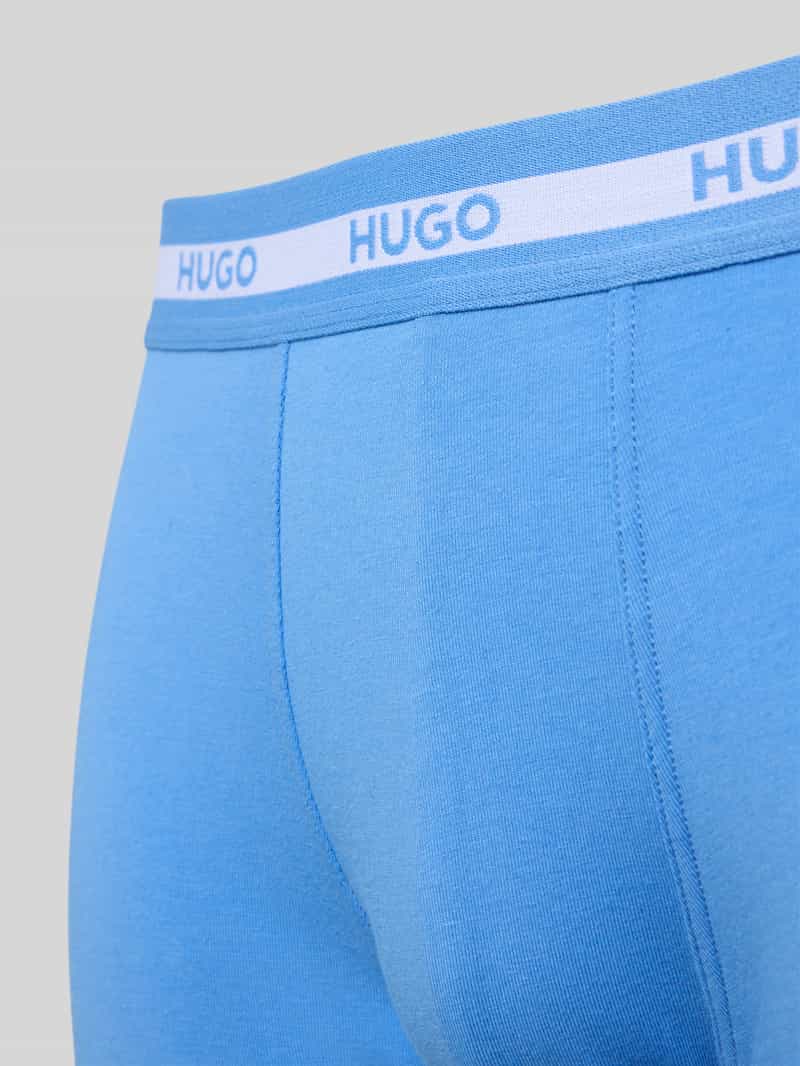 HUGO Boxershort met elastische band met logo in een set van 3 stuks