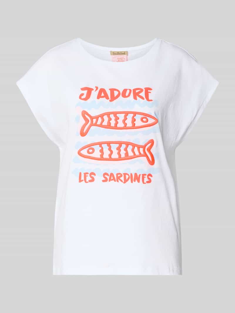 Oversized T-shirt met motiefprint