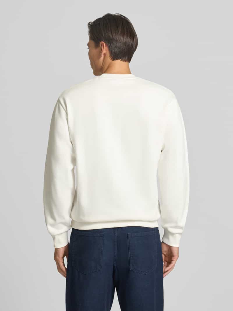 Lacoste klassiek fit sweatshirt van katoenmix offwhite, foto 2