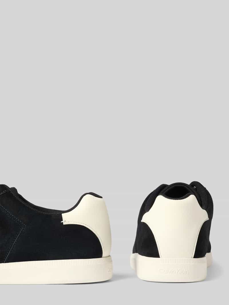 CK Calvin Klein Leren sneakers met labelopschrift