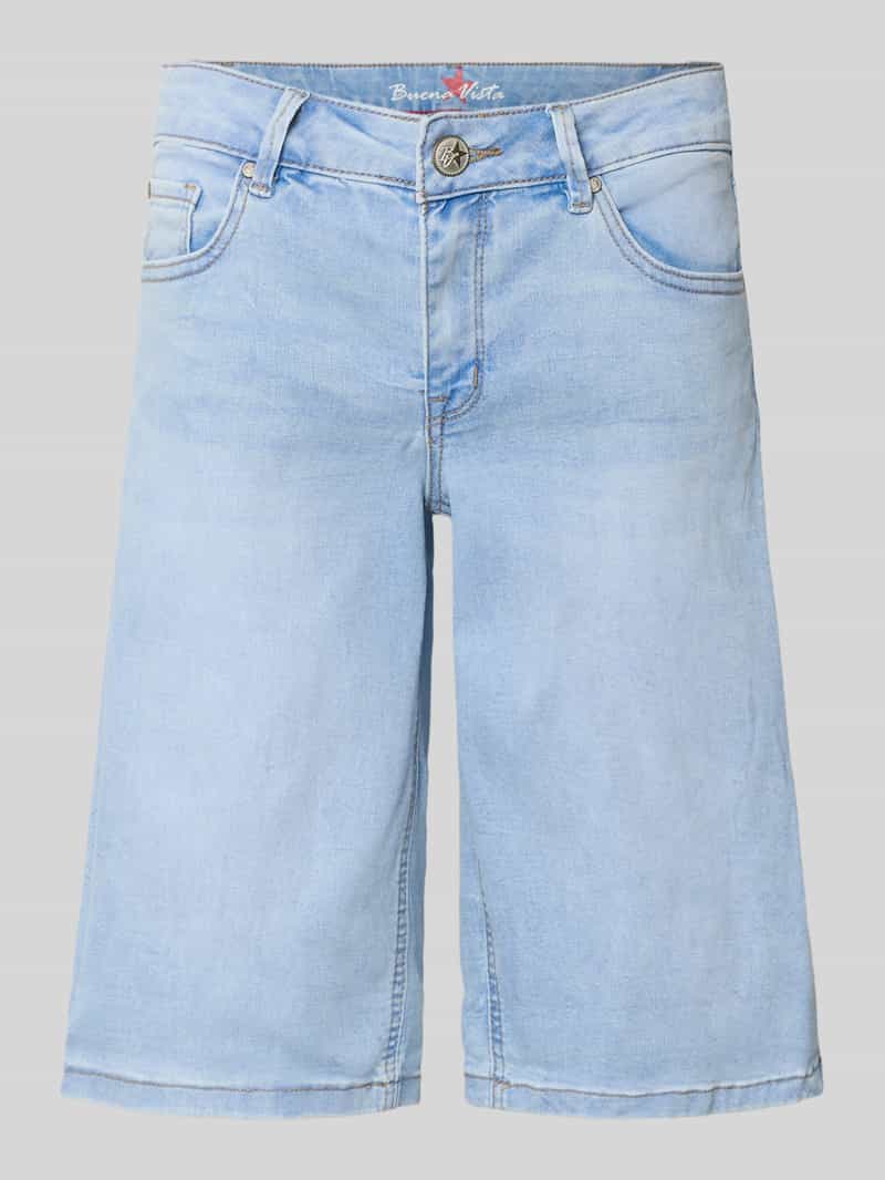 Buena Vista Wide leg korte jeans in 5-pocketmodel model 'Italy'