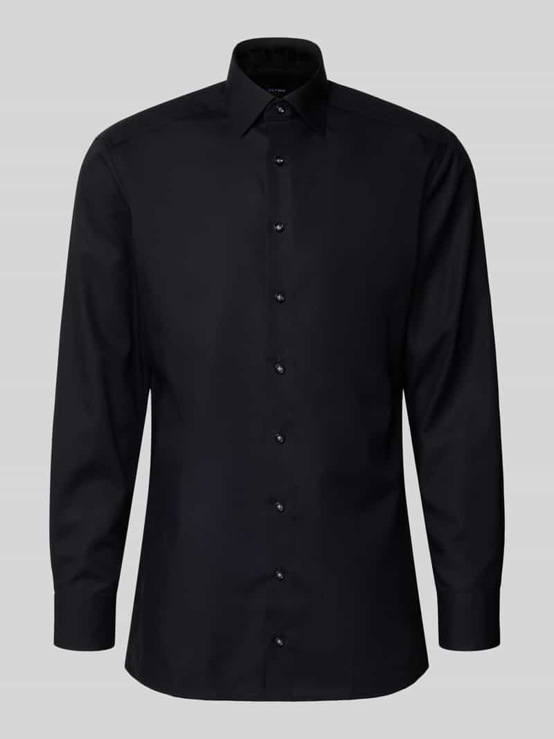 Olymp Regular fit zakelijk overhemd van katoen met kentkraag