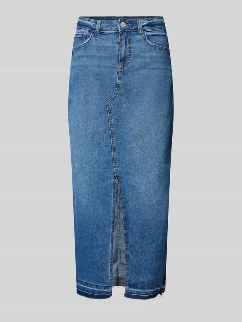 Vila High waist jeansrok met loopsplit modell 'RAY'