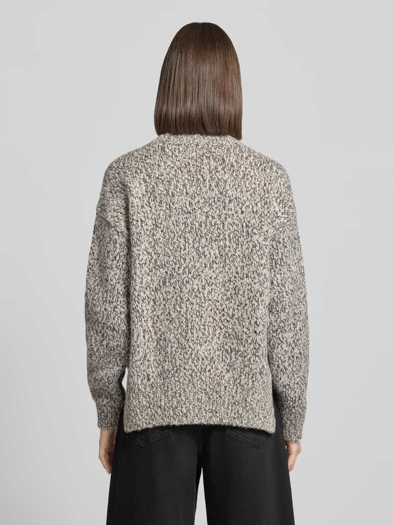 Lacoste oversized pullover van wolmix beige, foto 2