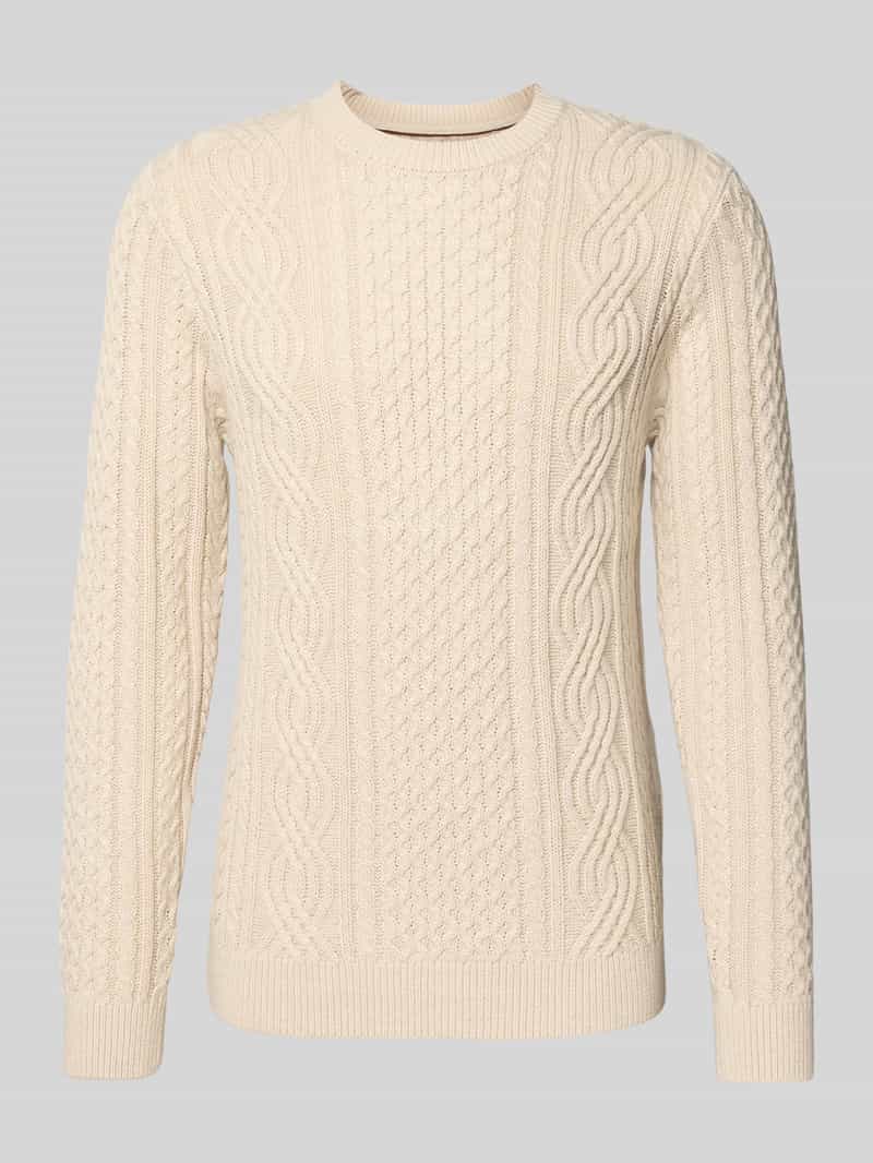 Jack & Jones Premium Gebreide pullover met ribboorden model 'BLUSEAN'