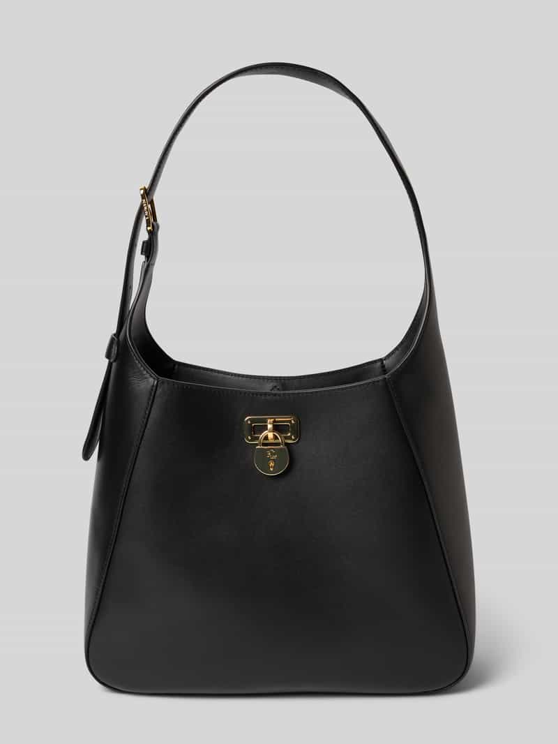 Lauren Ralph Lauren Lederen handtas met labelhanger model 'TANNER'