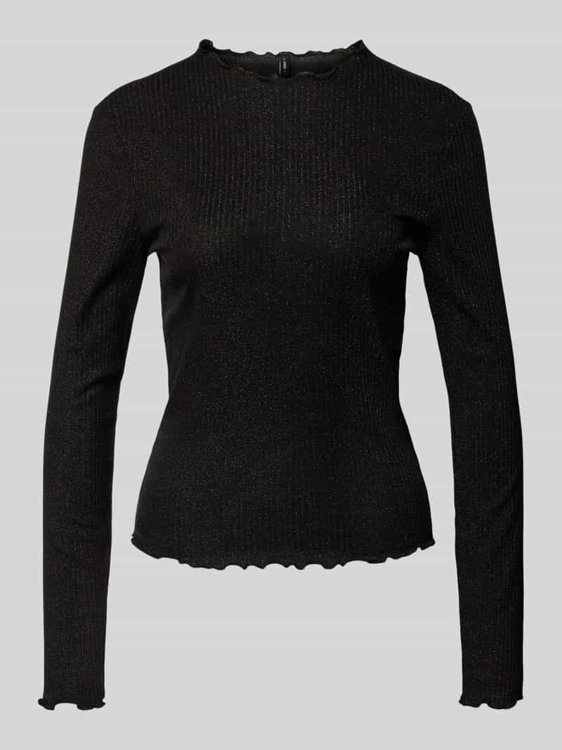 Only Slim fit shirt met lange mouwen van katoenmix model 'EMMA'