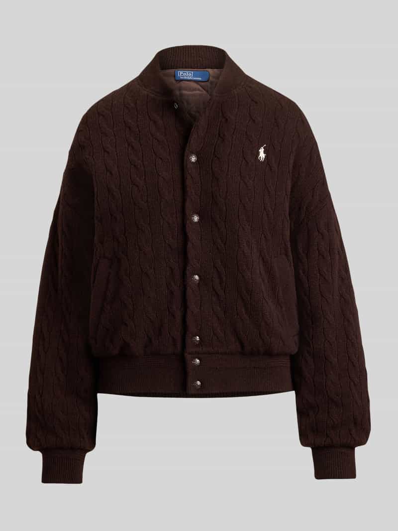 Polo Ralph Lauren relaxed fit bomberjack van mix van wol en kasjmier