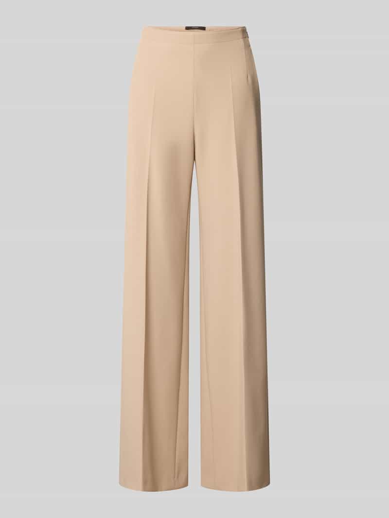 Windsor. Slim fit broek van viscose met persplooien