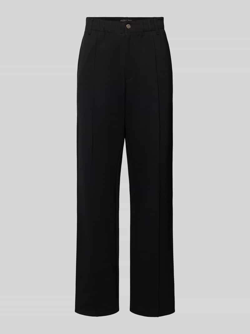 Broek met elastische tailleband en achterzak