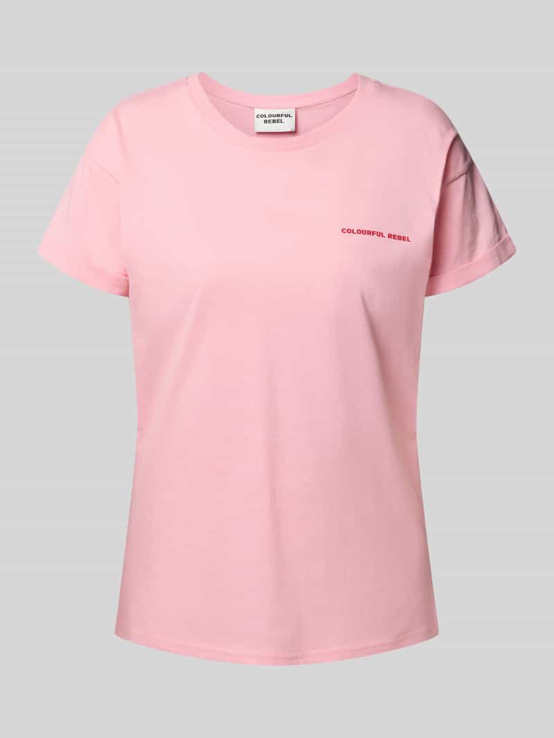 Colourful Rebel T-shirt met motiefprint aan de achterkant model 'Flower Square'