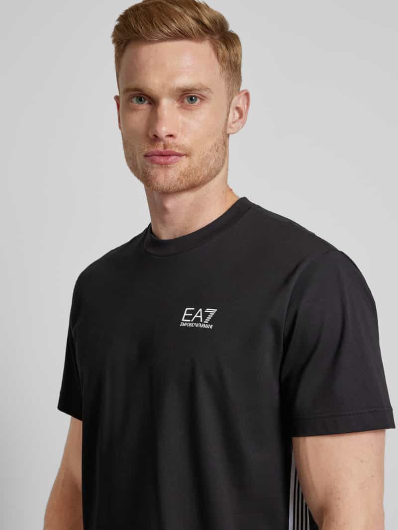 EA7 Emporio Armani T-shirt met labelprint