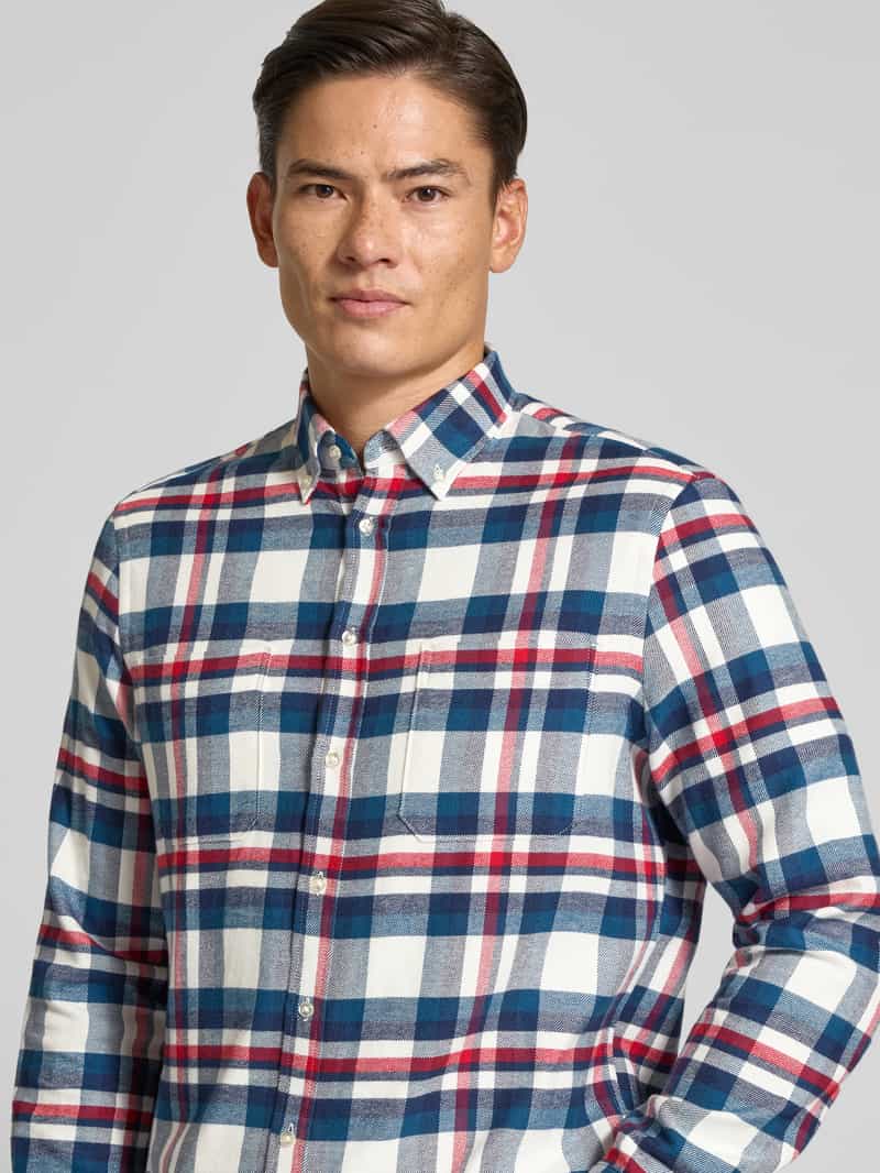 Christian Berg Men Regular fit vrijetijdsoverhemd met button-downkraag
