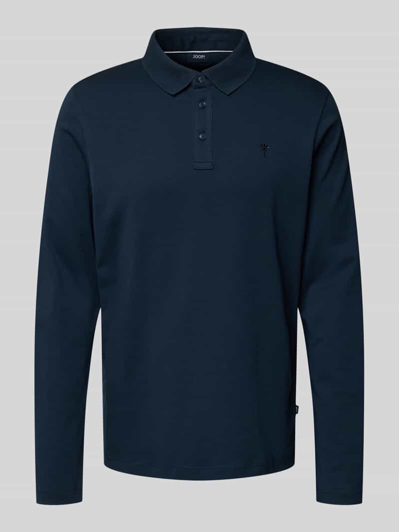 JOOP! Collection Regular fit poloshirt in design met lange mouwen model 'Pero'