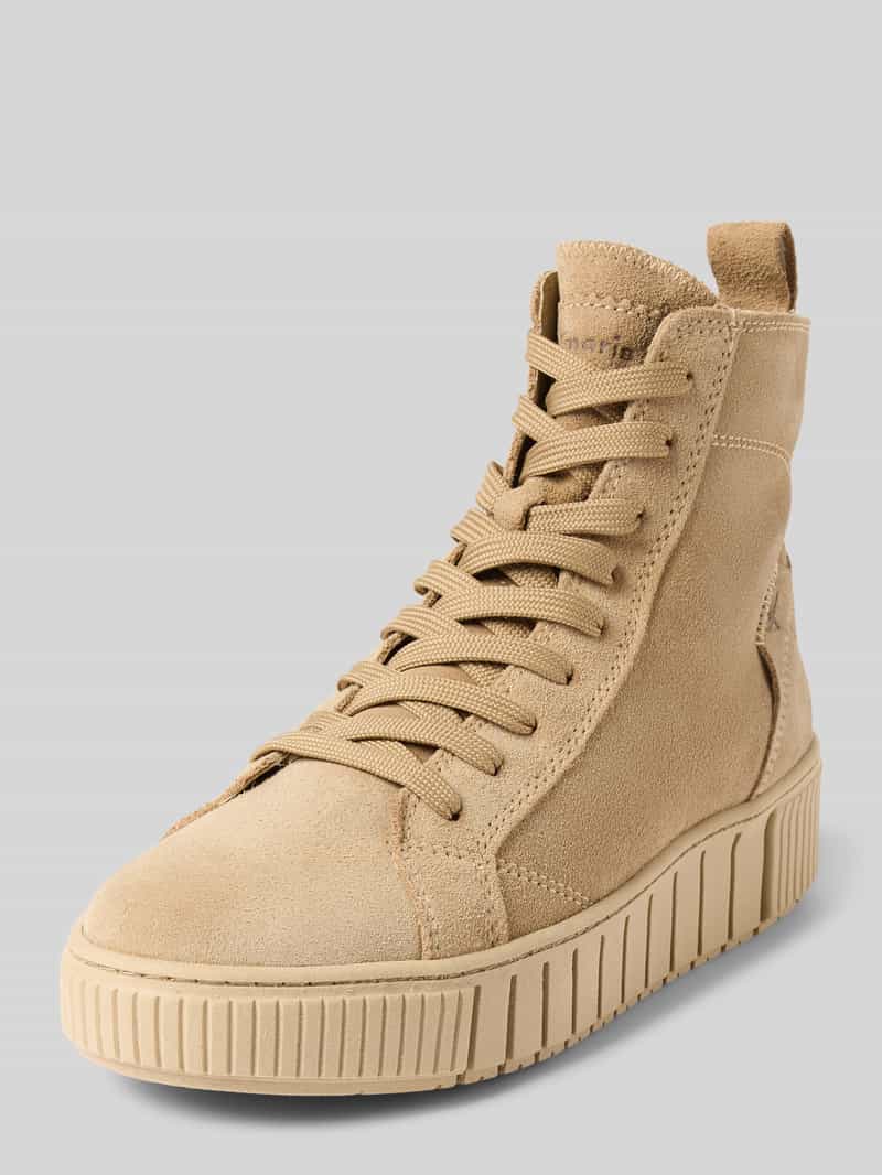 tamaris High top sneakers van echt suède