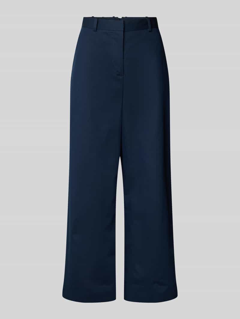 Tommy Hilfiger Wijde broek van een mix van katoen en lyocell
