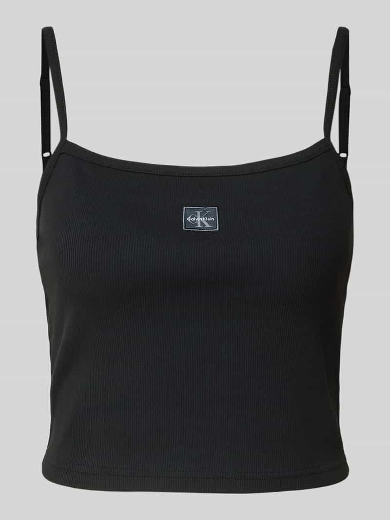 Calvin Klein Jeans Korte top met labeldetail