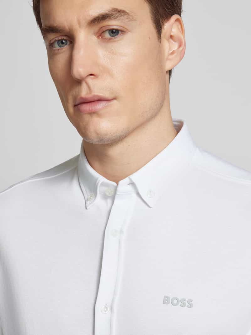 BOSS Green Slim fit vrijetijdsoverhemd met button-downkraag model 'MOTION'