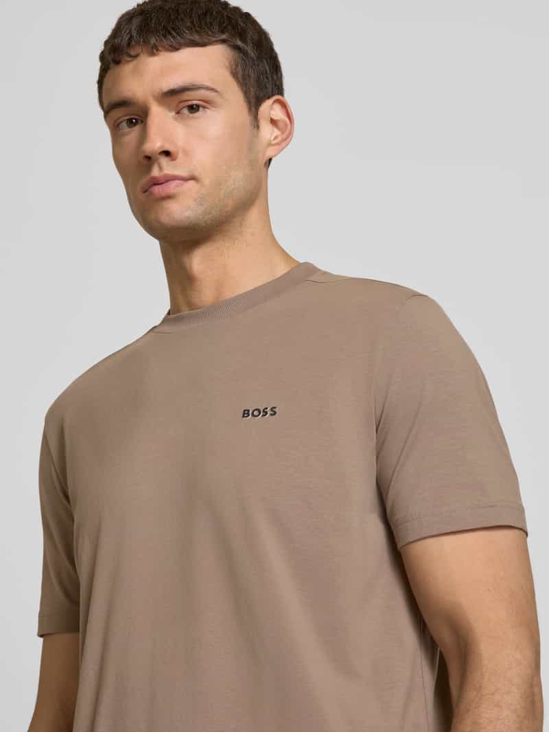BOSS Green T-shirt met labelprint