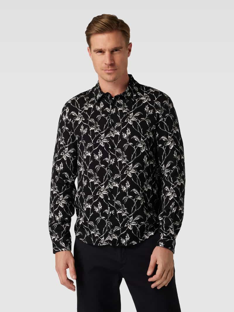 Regular fit vrijetijdsoverhemd met all-over motief, model 'CHEMISE' THE KOOPLES