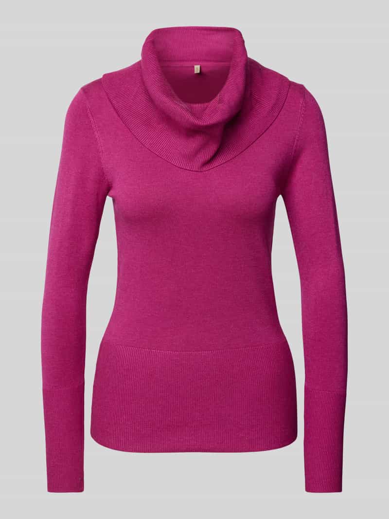 Soyaconcept Gebreide pullover met ribboorden model 'Dollie'