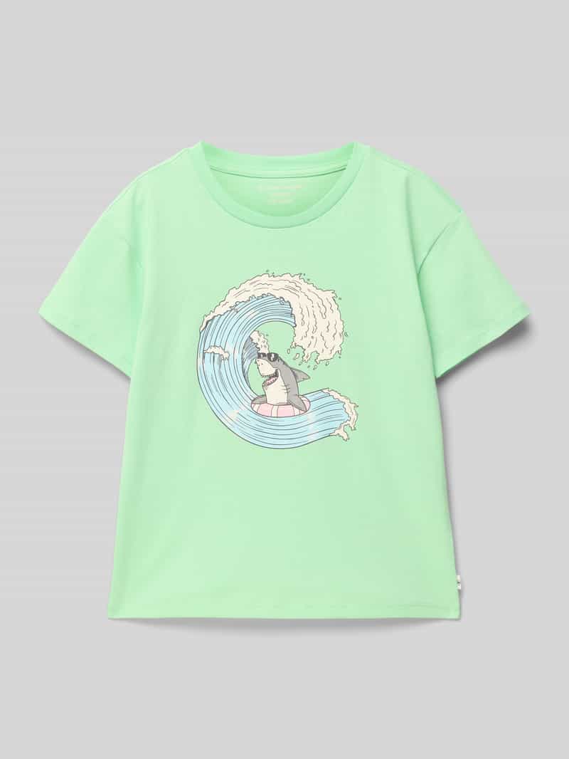 Tom Tailor Regular fit T-shirt van puur katoen