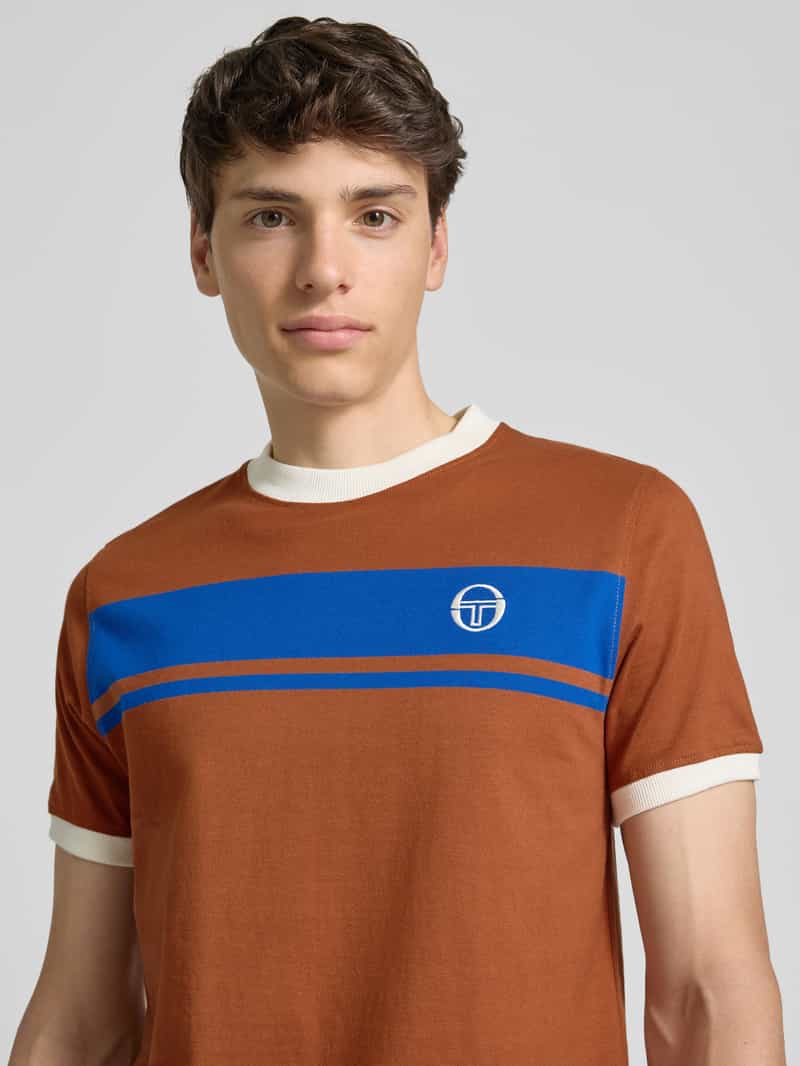 Sergio Tacchini T-shirt met ribboorden