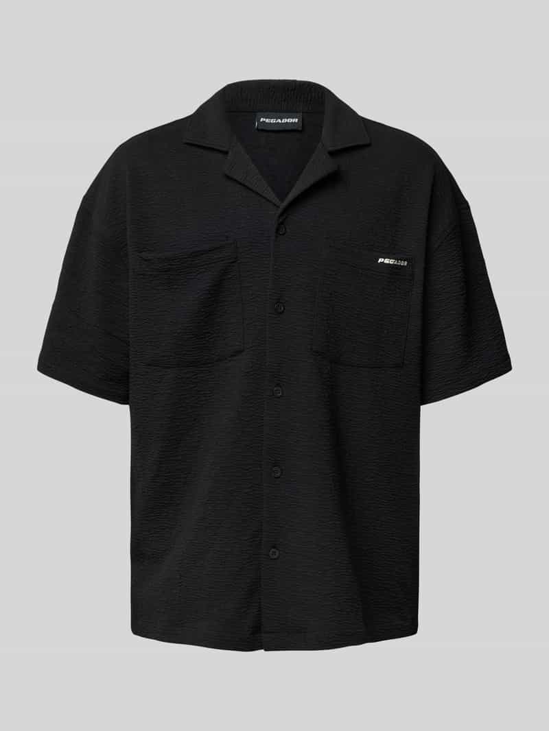 PEGADOR Oversized fit vrijetijdsoverhemd met 1 2-mouwen model 'ACADO'
