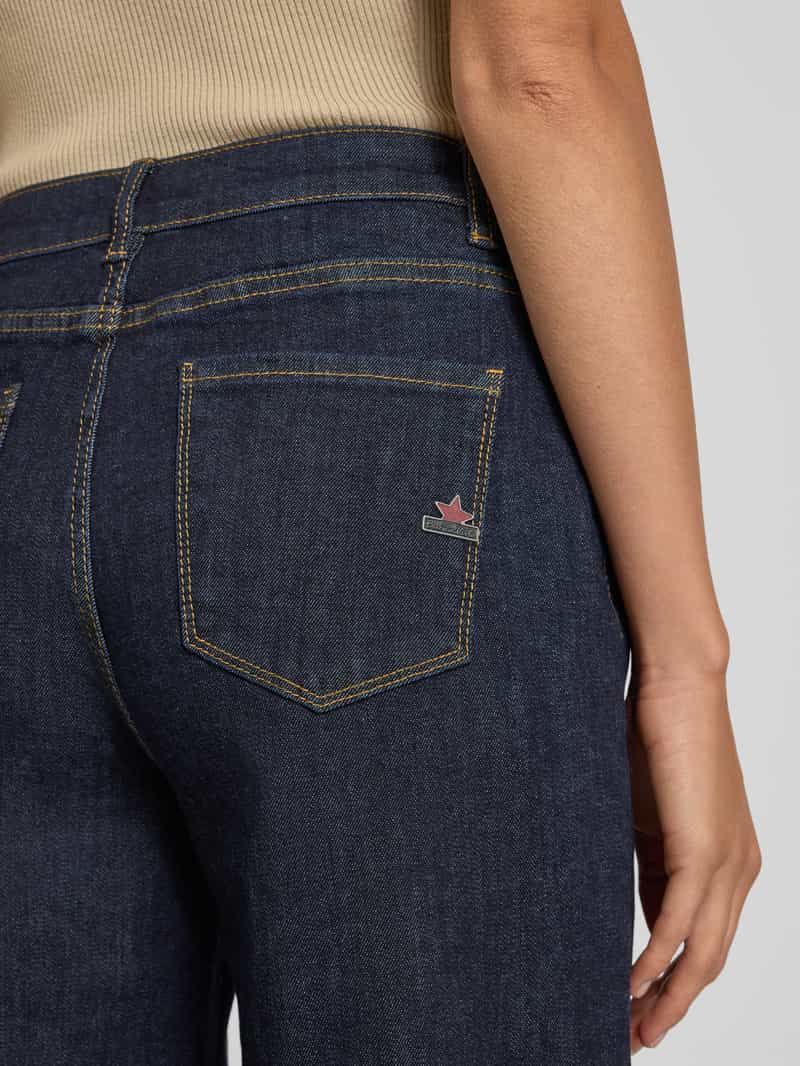 Buena Vista Wide leg jeans met sierknopen