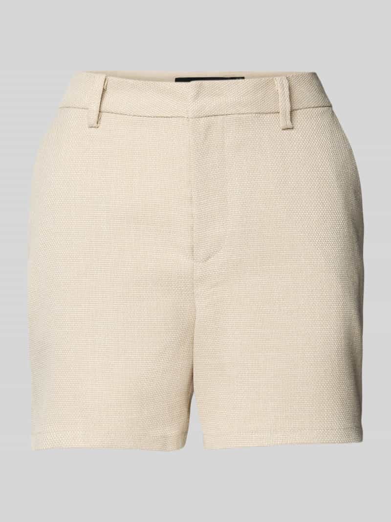 Vero Moda Regular fit korte broek met ceintuurlussen model 'FRIDA'