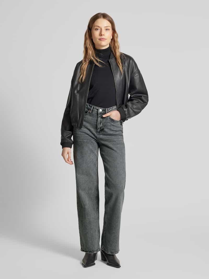 Vero Moda Wide leg jeans van katoenmix, model 'TESSA' middengrijs, foto 5