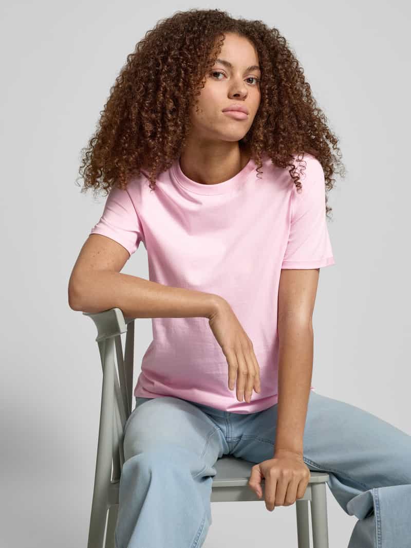 Pieces Regular fit T-shirt van puur katoen model 'RIA'