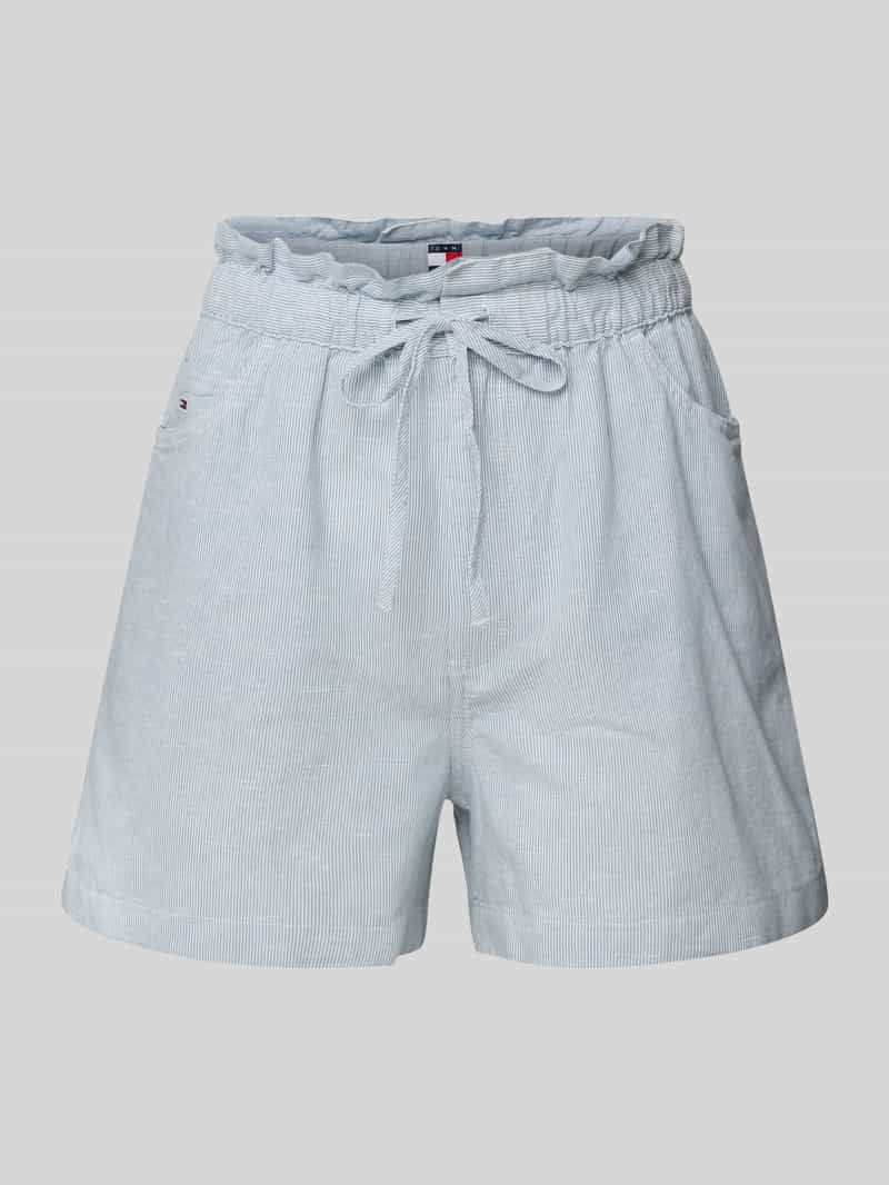 Tommy Jeans Regular fit korte paperbagbroek van een mix van katoen en linnen