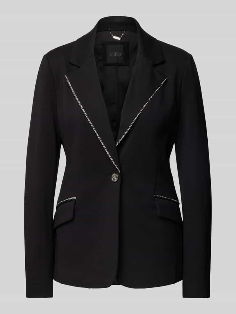 Guess Blazer van viscosemix met klepzakken, model 'NEW LENA'