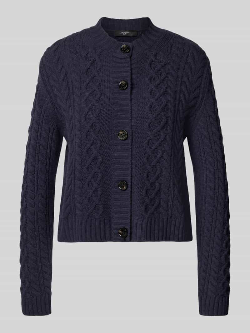 Weekend Max Mara Regular fit gebreid jack van zuivere wol model 'ABITO'