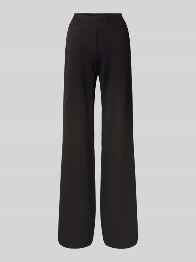 EA7 Emporio Armani Sweatpants met wijde pijpen en labeldetail