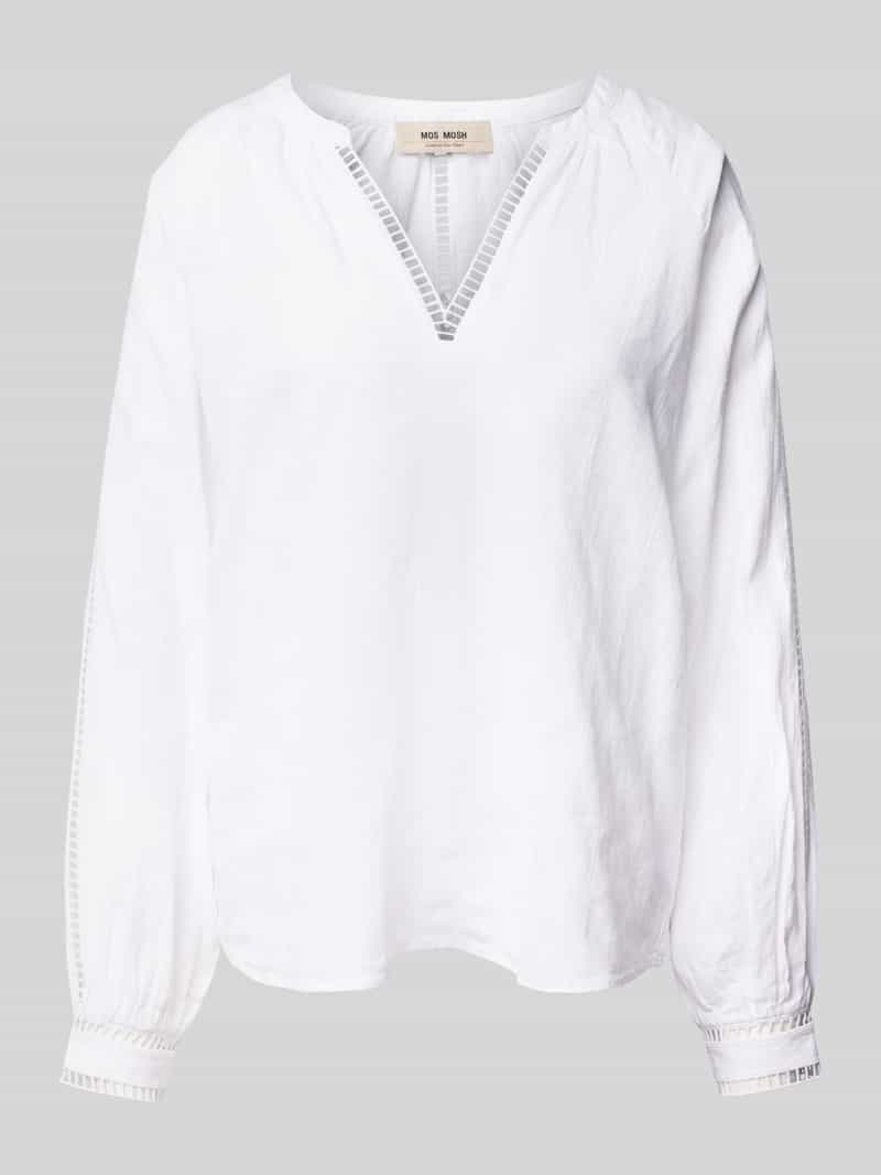 MOS MOSH Blouse van een mix van linnen en katoen model 'ZEINA'